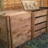 1150 Litre Blackdown Range Triple Mix Wooden Composter With Lids
