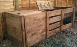 1150 Litre Blackdown Range Triple Mix Wooden Composter With Lids