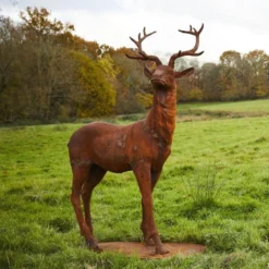 Life Size Cast Iron Majestic Stag Statue - Facing Straight -Garden Hearth 181112potco475 1 jpeg