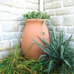 Algreen 190L Agua Clay Effect Water Butt With Planter