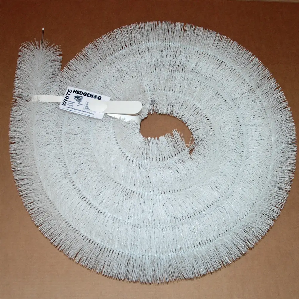 Hedgehog Gutter Brush (12m X 100mm) White 1 Hedgehog Gutter Brush (12m X 100mm) White