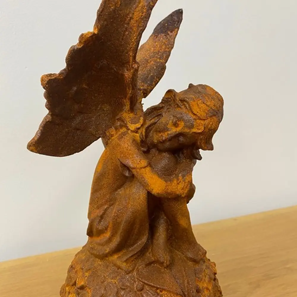 Cast Iron Wishful Fairy Garden Ornament 2 Cast Iron Wishful Fairy Garden Ornament - Image 2