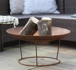 Curved Firebowl - Corten Steel