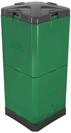 200 Litre Aerobin Hot Composter - Brunswick Green With Leachate Hose Extension Kit -Garden Hearth 200l 3 1 jpg