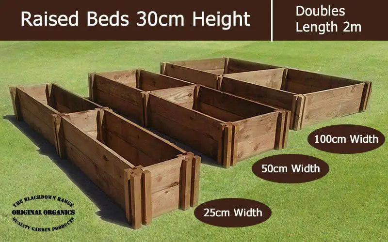 30cm High Double Raised Beds - Blackdown Range - 100cm Wide 1 30cm High Double Raised Beds - Blackdown Range - 100cm Wide