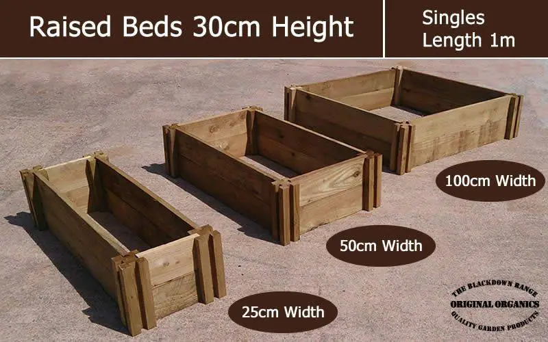 30cm High Single Raised Beds - Blackdown Range - 100cm Wide 2 30cm High Single Raised Beds - Blackdown Range - 100cm Wide - Image 2
