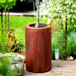 Cylindro High Cylinder - Corten Steel