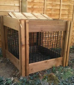 400 Litre Blackdown Range Single Leaf Mould Wooden Composter With Lid