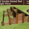 45cm High 5 Tiered Double Raised Beds - Blackdown Range - 50cm Wide