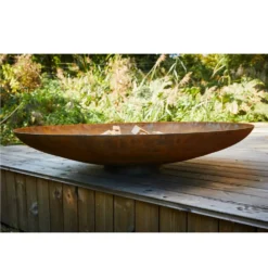 Curved Firebowl - Corten Steel 10 Curved Firebowl - Corten Steel -Garden Hearth 4 5 1 png