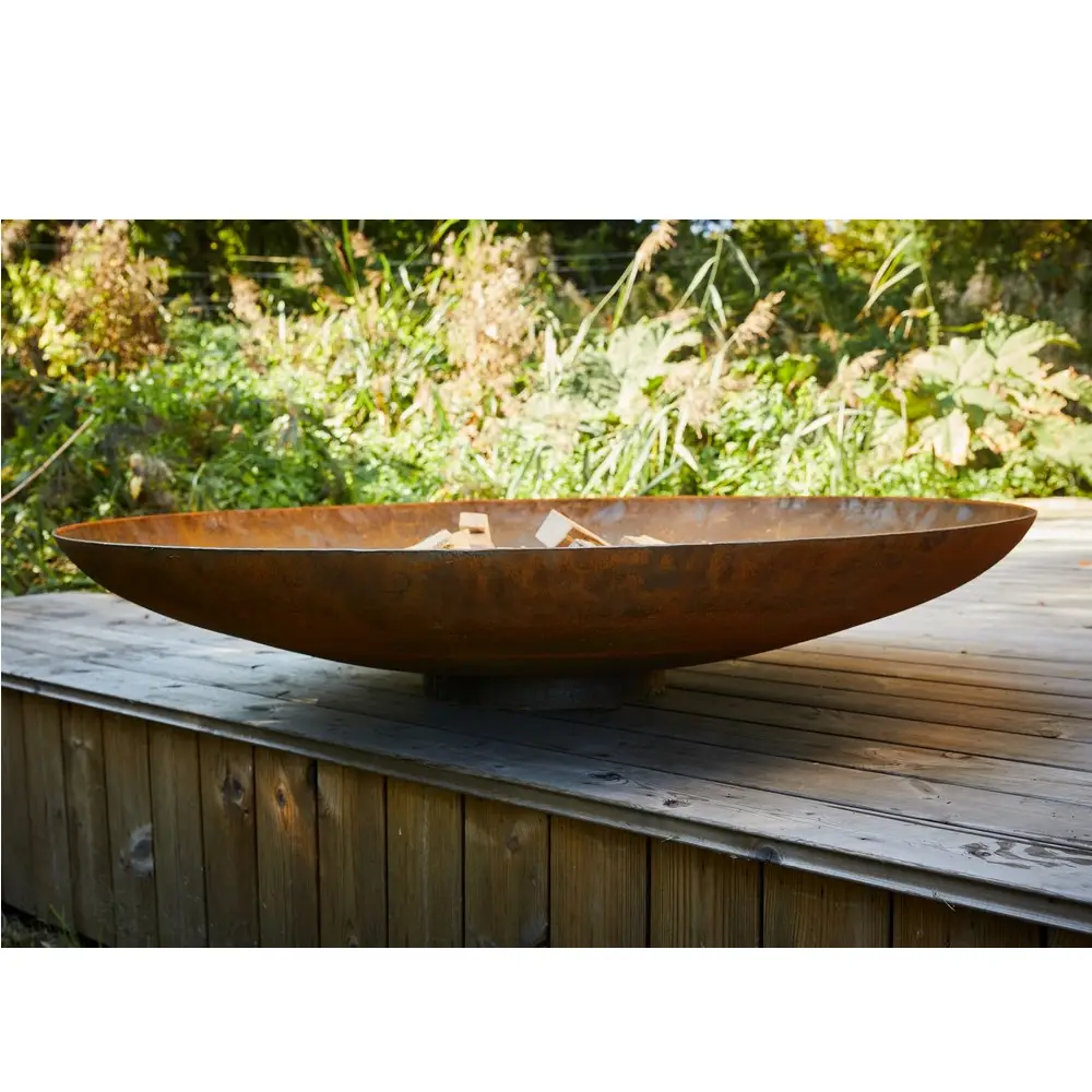 Curved Firebowl - Corten Steel 4 Curved Firebowl - Corten Steel - Image 4