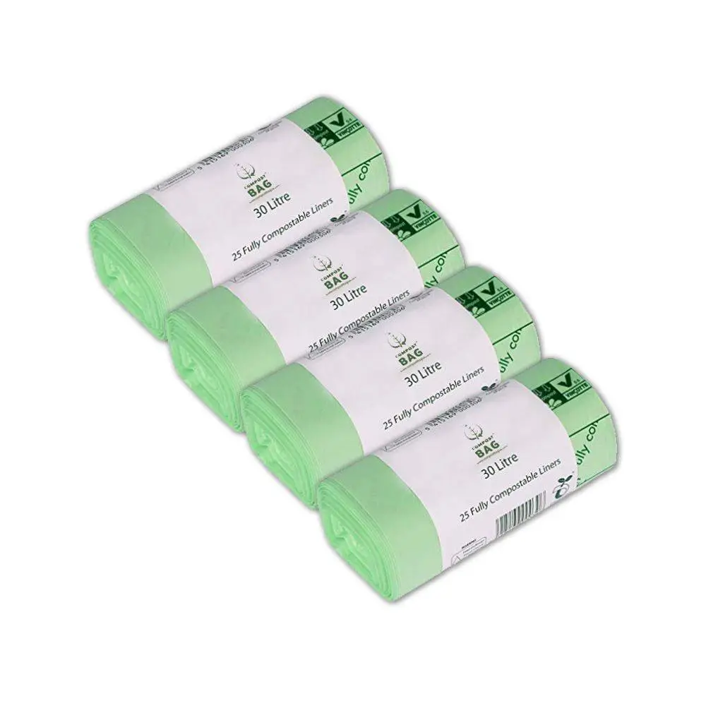 4 Pack X 30ltr Caddy Liners - 25 Pack 1 4 Pack X 30ltr Caddy Liners - 25 Pack