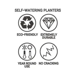 50cm Sonata Self Watering Recycled Rubber Plant Pot Slate 10 50cm Sonata Self Watering Recycled Rubber Plant Pot Slate -Garden Hearth 51vqq3oerhl. ac 2 jpg