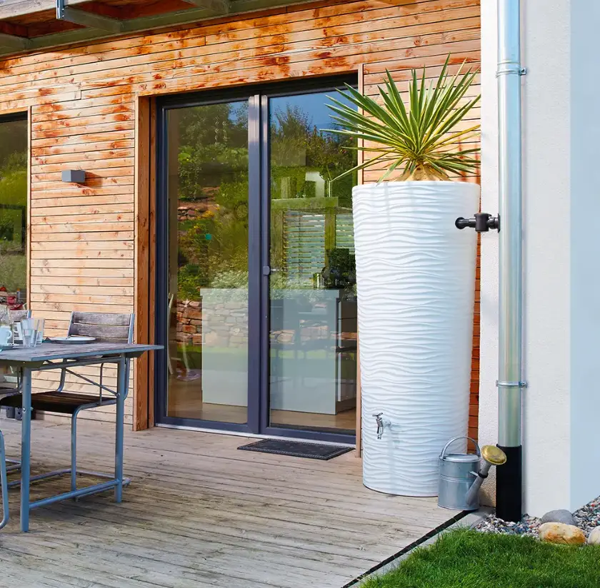 350L Natura 2 In 1 Water Tank With Planter - Arctic White 1 350L Natura 2 In 1 Water Tank With Planter - Arctic White