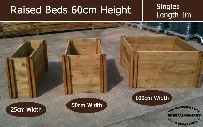 60cm High Single Raised Beds - Blackdown Range - 100cm Wide 2 60cm High Single Raised Beds - Blackdown Range - 100cm Wide - Image 2