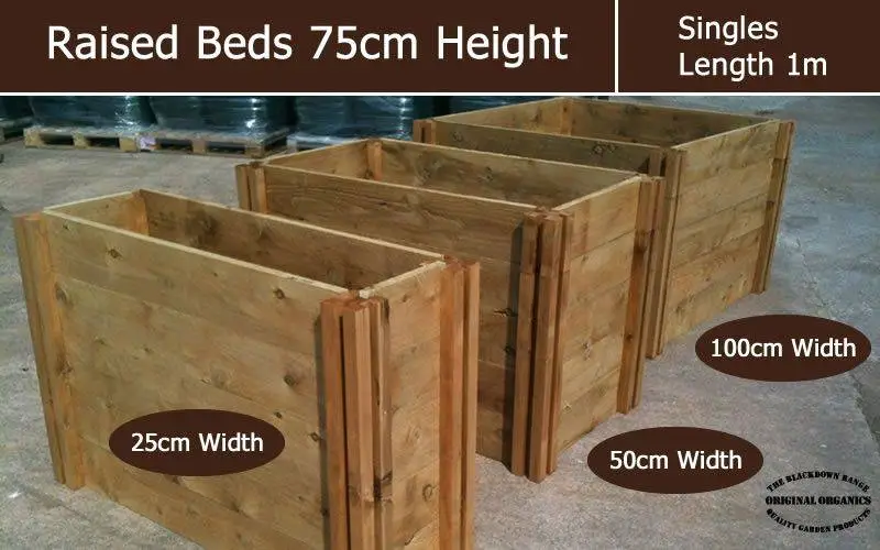 75cm High Single Raised Beds - Blackdown Range - 100cm Wide 2 75cm High Single Raised Beds - Blackdown Range - 100cm Wide - Image 2