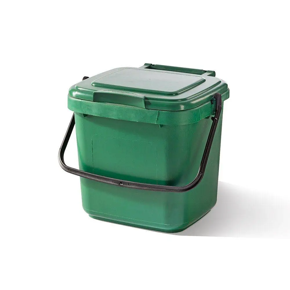 Recycled Plastic 7ltr Green Kitchen Caddy 2 Recycled Plastic 7ltr Green Kitchen Caddy - Image 2