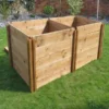 800 Litre Blackdown Range Double Standard Wooden Composter