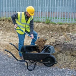 Draper 85L Metal Tray Contractors Wheelbarrow