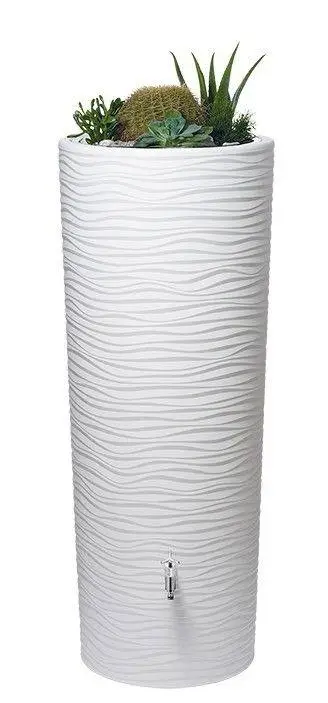 350L Natura 2 In 1 Water Tank With Planter - Arctic White 2 350L Natura 2 In 1 Water Tank With Planter - Arctic White - Image 2