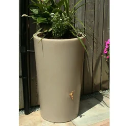 180L Garden Planter Water Butt Antique Stone