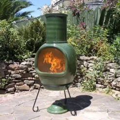 Asteria XL Glazed Green Chimalin AFC Chimenea