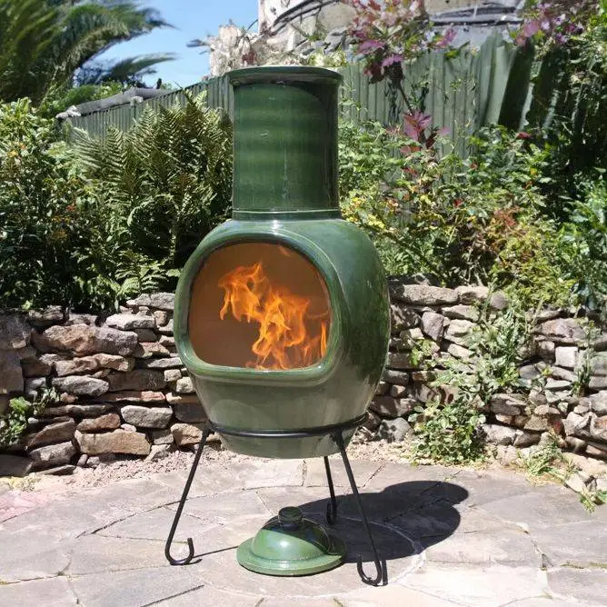 Asteria XL Glazed Green Chimalin AFC Chimenea 1 Asteria XL Glazed Green Chimalin AFC Chimenea