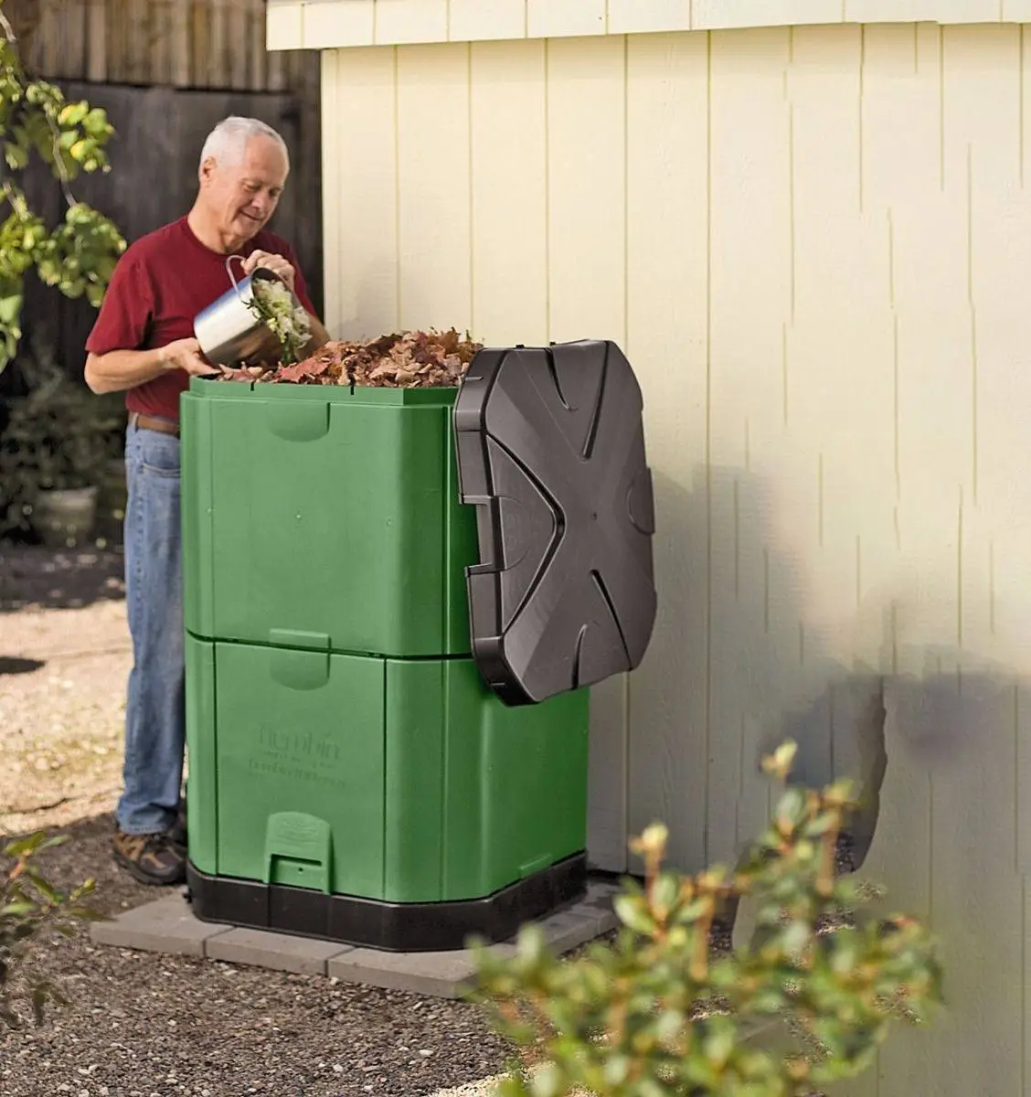 400 Litre Aerobin Hot Composter - Brunswick Green With Leachate Hose Extension Kit 1 400 Litre Aerobin Hot Composter - Brunswick Green With Leachate Hose Extension Kit