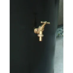 180L Garden Planter Water Butt Black -Garden Hearth b3 1 jpg