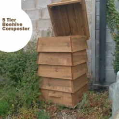 Blackdown Beehive Wooden Composter - 5 Tier - Pre Built -Garden Hearth blackdown beehive wooden composter 5 4 2 jpg