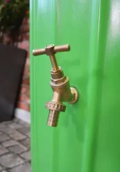 200 Litre Cosmo Water Butt Planter - Apple Green -Garden Hearth cosmo app tap jpg