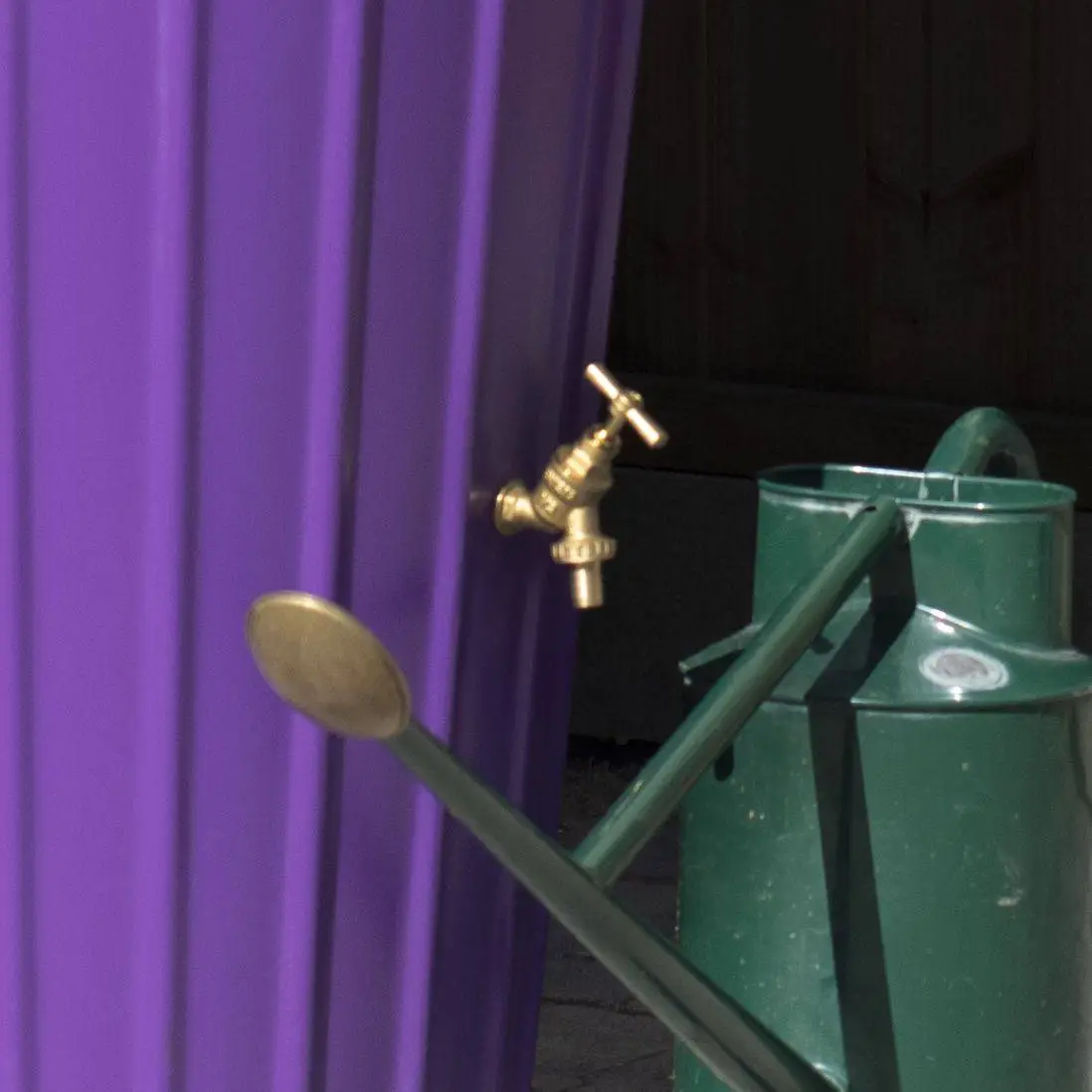 200 Litre Cosmo Water Butt Planter - Purple 2 200 Litre Cosmo Water Butt Planter - Purple - Image 2