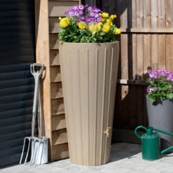200 Litre Cosmo Water Butt Planter - Sandstone