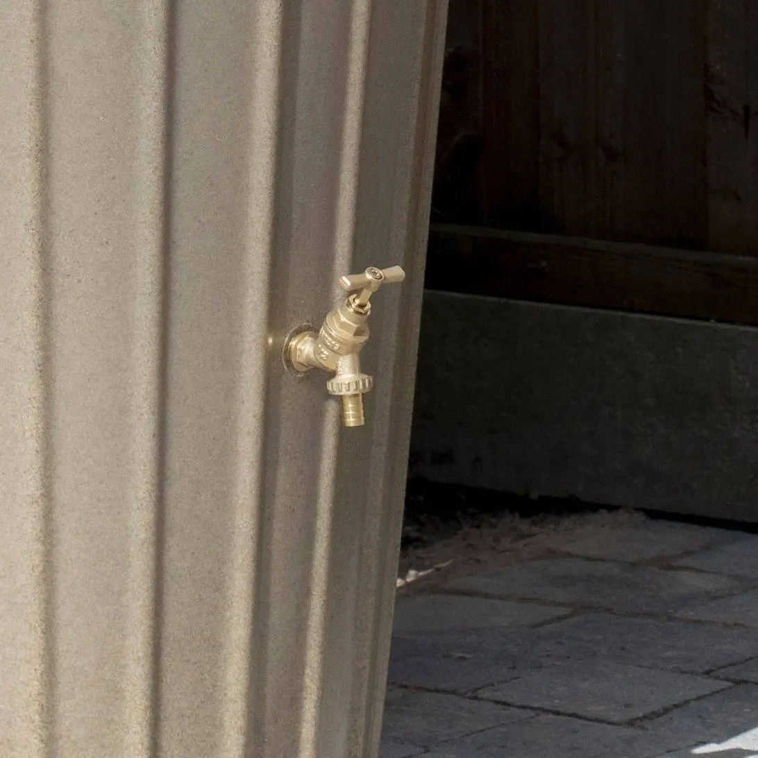 200 Litre Cosmo Water Butt Planter - Sandstone 2 200 Litre Cosmo Water Butt Planter - Sandstone - Image 2