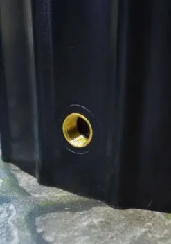 200 Litre Cosmo Water Butt Planter - Black -Garden Hearth cosmoblk drawoff jpg