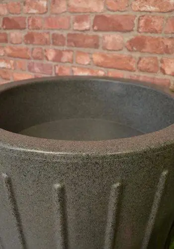 200 Litre Cosmo Water Butt Planter - Green Marble 5 200 Litre Cosmo Water Butt Planter - Green Marble - Image 5