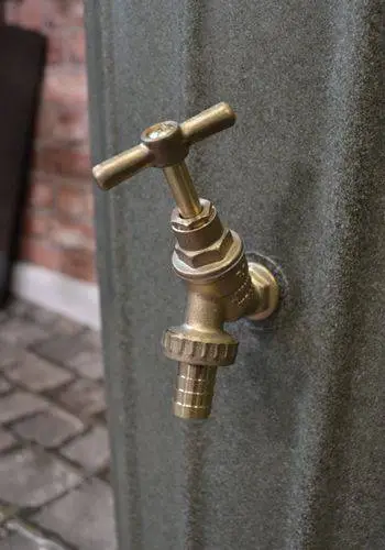 200 Litre Cosmo Water Butt Planter - Green Marble 4 200 Litre Cosmo Water Butt Planter - Green Marble - Image 4