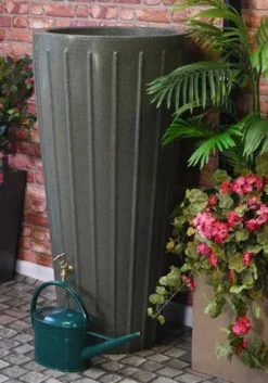 200 Litre Cosmo Water Butt Planter - Green Marble 7 200 Litre Cosmo Water Butt Planter - Green Marble -Garden Hearth cosmogm waterbutt jpg