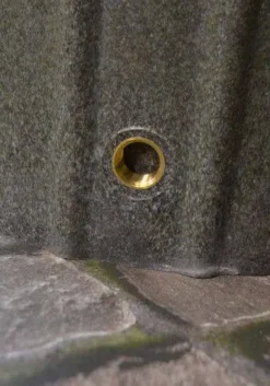 200 Litre Cosmo Water Butt Planter - Millstone -Garden Hearth cosmomg drainoff jpg