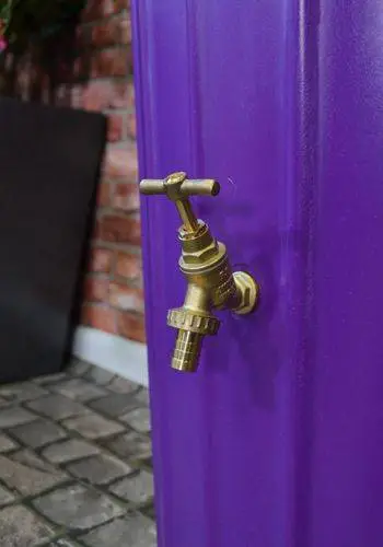 200 Litre Cosmo Water Butt Planter - Purple 4 200 Litre Cosmo Water Butt Planter - Purple - Image 4