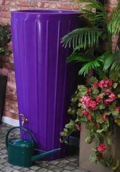 200 Litre Cosmo Water Butt Planter - Purple 8 200 Litre Cosmo Water Butt Planter - Purple -Garden Hearth cosmopur waterbutt jpg