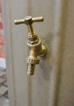 200 Litre Cosmo Water Butt Planter - Sandstone 8 200 Litre Cosmo Water Butt Planter - Sandstone -Garden Hearth cosmoss tap jpg