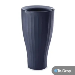 TruDrop Cup 22" Self Watering Planter In Midnight Blue