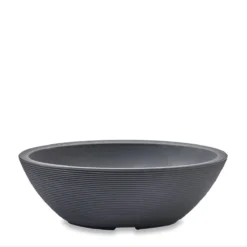 Delano Oval 24 X 17 Planter Bowl In Slate Grey