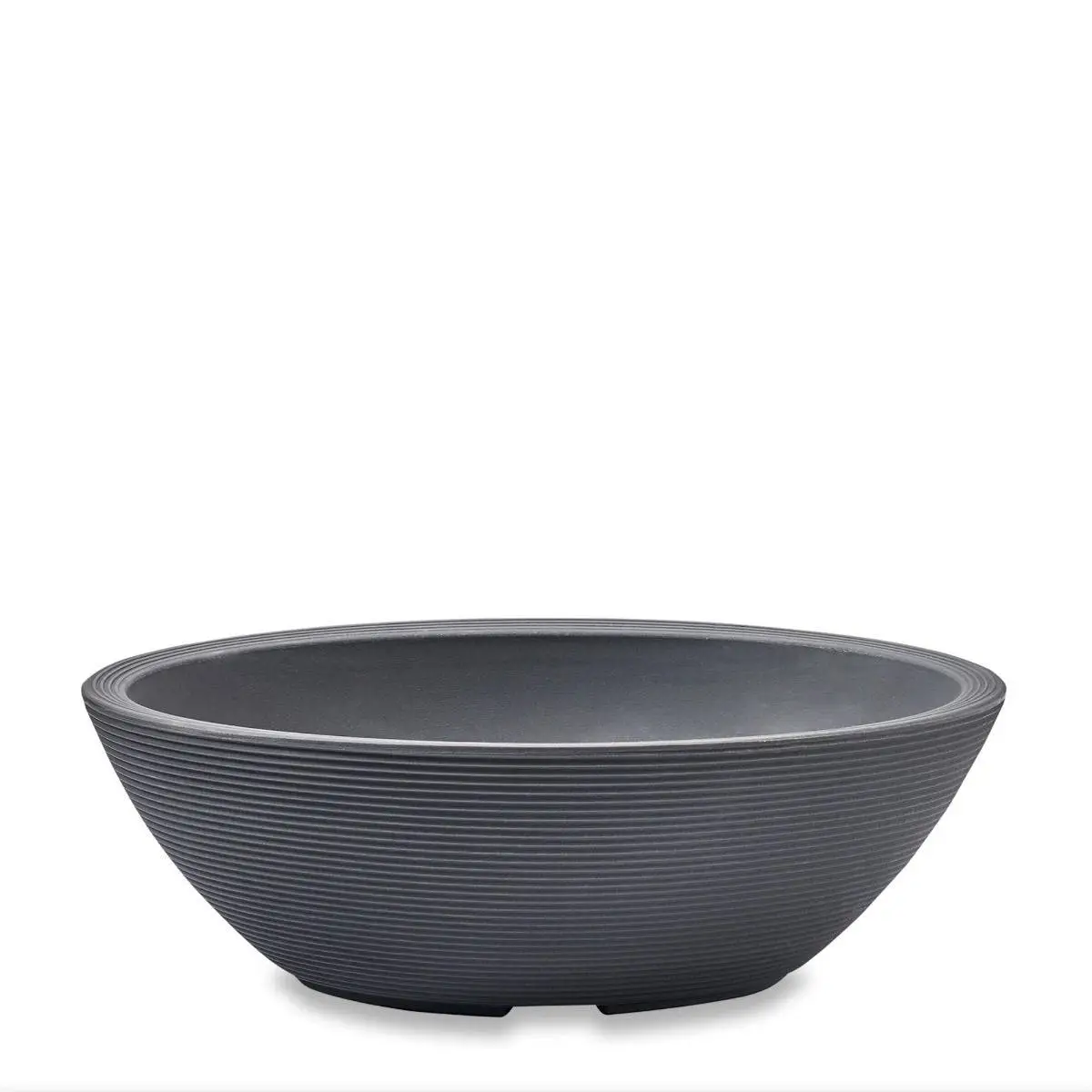 Delano Oval 24 X 17 Planter Bowl In Slate Grey 1 Delano Oval 24 X 17 Planter Bowl In Slate Grey