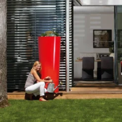 350L Opulent Colour 2 In 1 Water Tank With Planter - Tomato Red