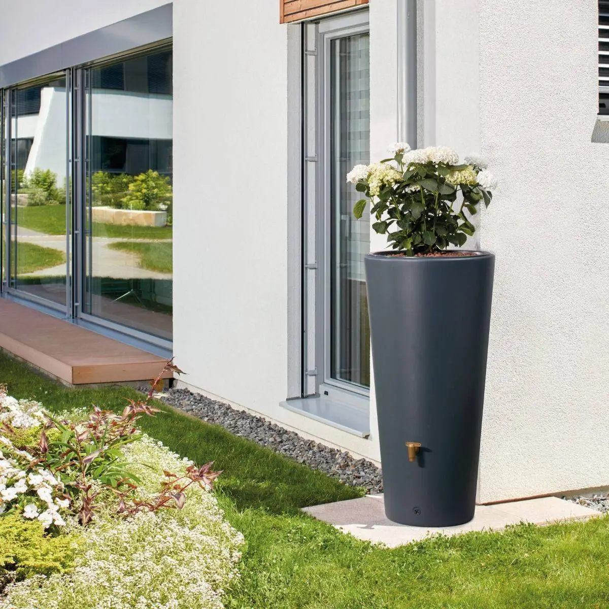 VASO 2 In1 Water Tank 220 Litres In Grey 1 VASO 2 In1 Water Tank 220 Litres In Grey