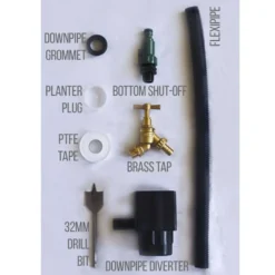 180L Garden Planter Water Butt Green -Garden Hearth g4 jpg