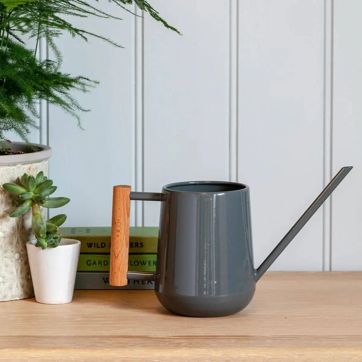 Modern Indoor Watering Can - Charcoal 1 Modern Indoor Watering Can - Charcoal