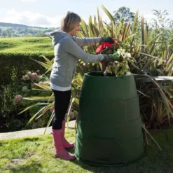Recycled Plastic 330L Johanna Hot Composter - Green 13 Recycled Plastic 330L Johanna Hot Composter - Green -Garden Hearth greenjoh3 1 jpg